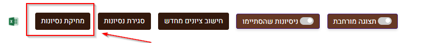 מחיקת ניסיונות מענה
