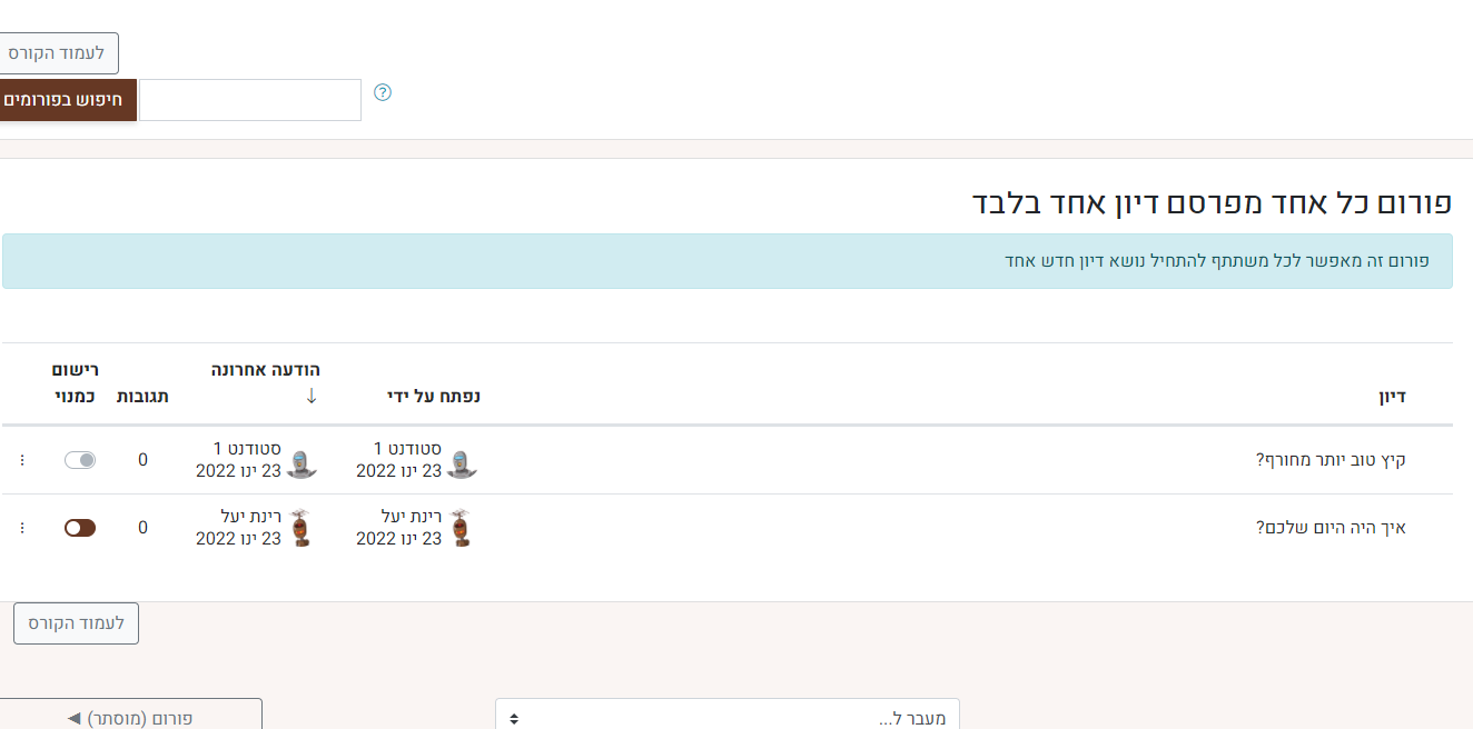 תצורת פעולה בודדת