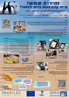 קישור לפוסטר על שימוש בקרם הגנה