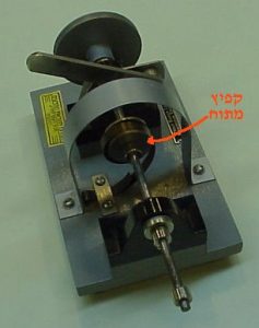 המערכת לאחר מתיחת הקפיץ