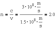 נוסחה שמוצאת את מקדם השבירה