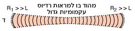מהוד מראות קמורות עם רדיוס עקמומיות גדול