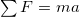 \sum F=ma
